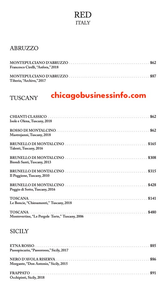 Oriole chicago wine menu 8