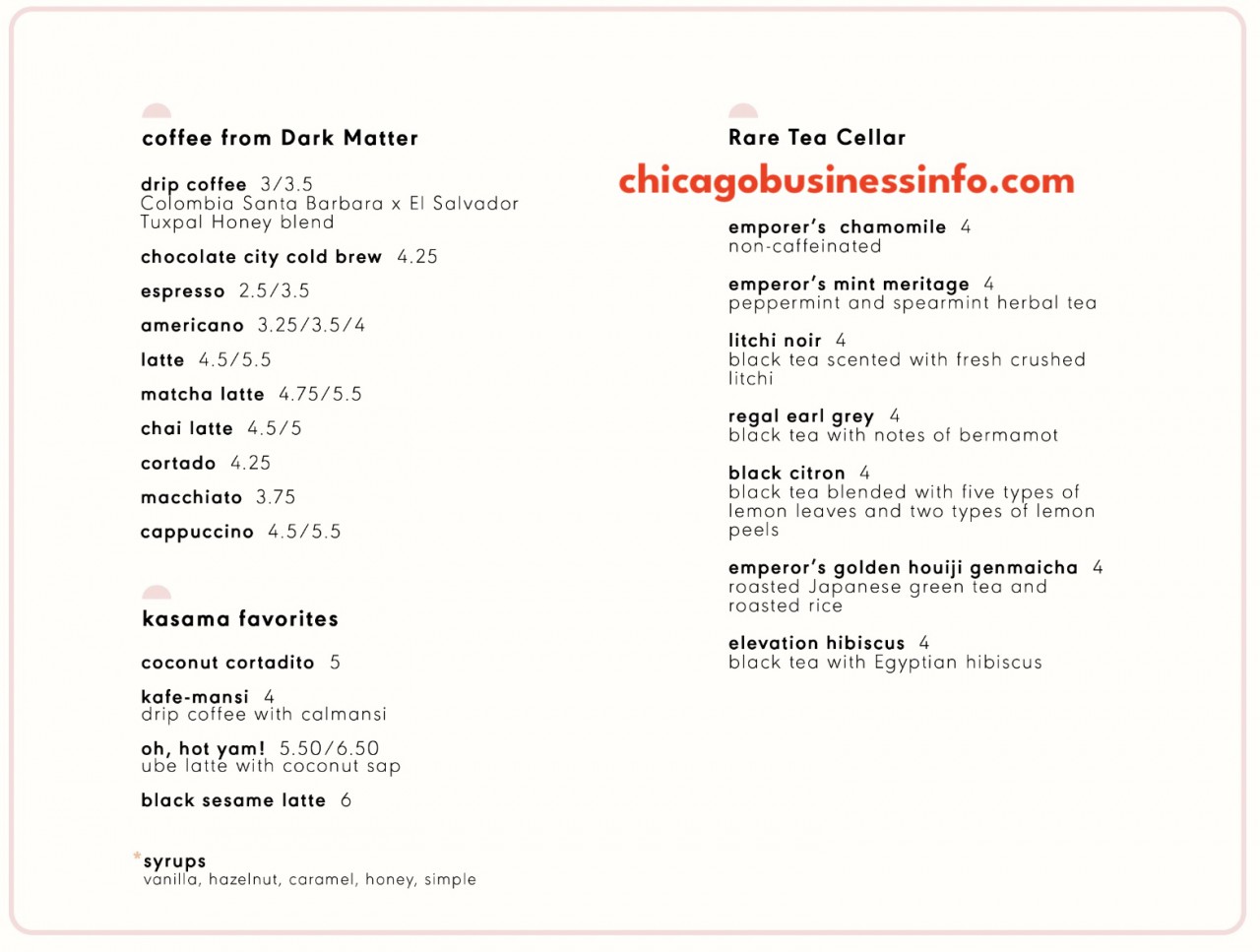 Kasama chicago menu 2