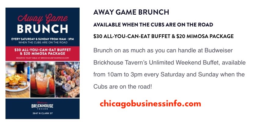 Budweiser Brickhouse Tavern Chicago Brunch Specials