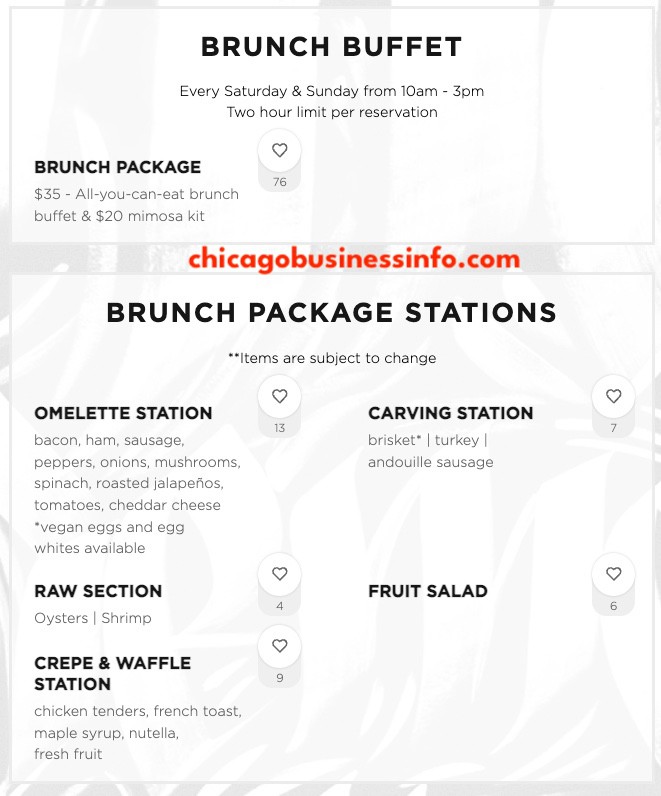 80 Proof Chicago Brunch Menu 1