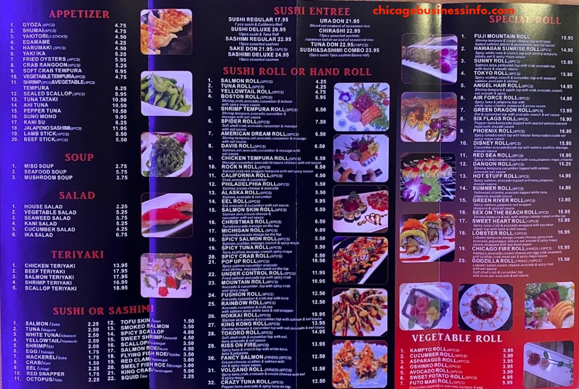 Sushi Tokoro Chicago All You Can Eat Menu 3