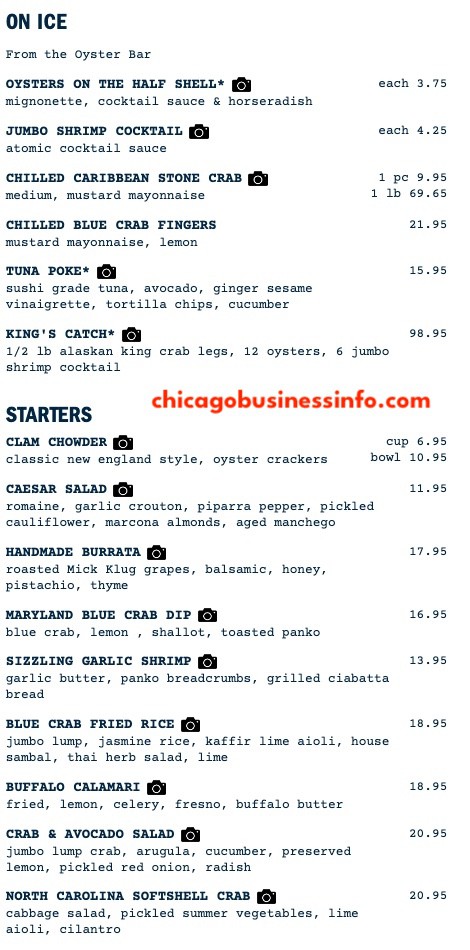 Quality Crab And Oyster Bar Chicago All Day Menu 1