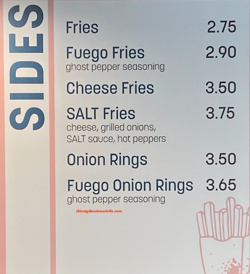 Salt Burgers Fries Chicago Menu 3
