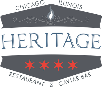 Heritage Restaurant & Caviar Bar Chicago Logo