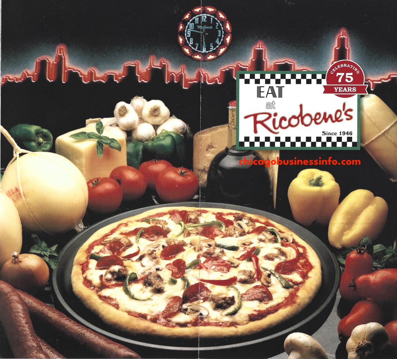 Ricobene's Chicago Menu 1