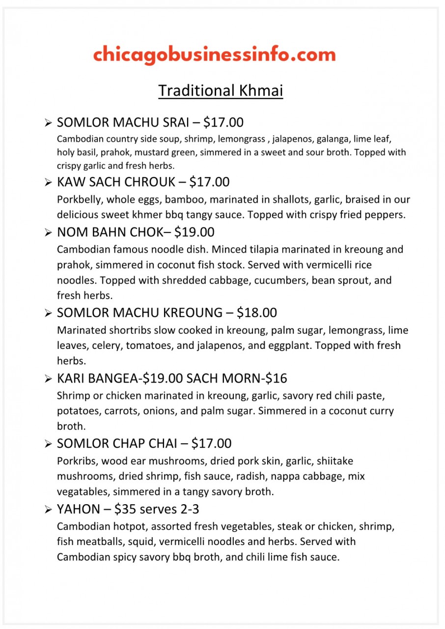 Khmai cambodian fine dining chicago menu 3