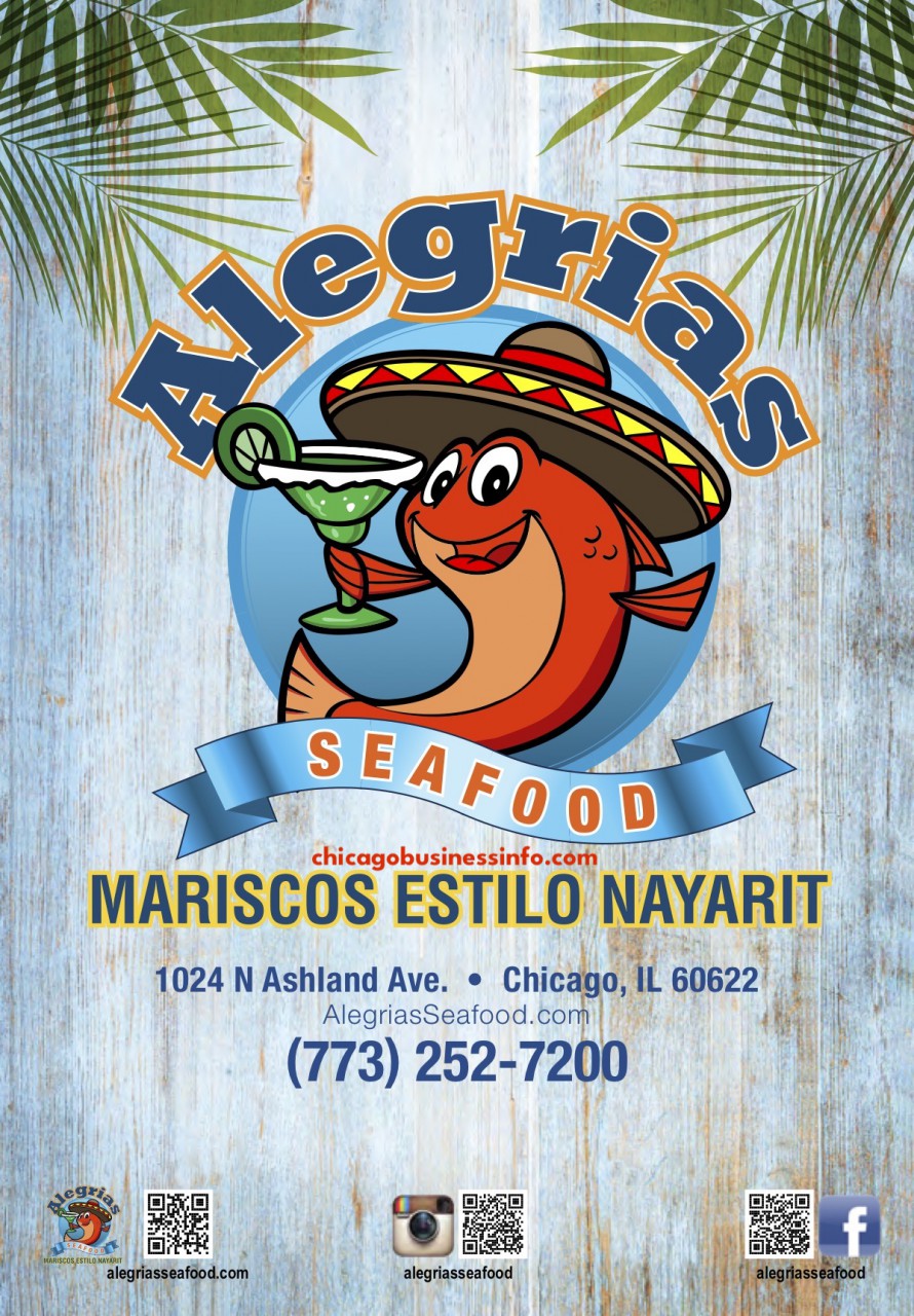 Alegrias Seafood Chicago Menu 1